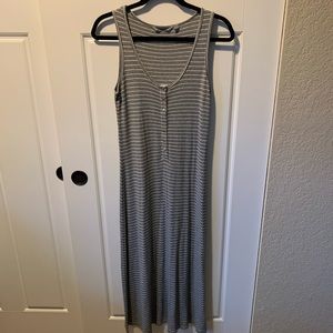 Athleta Midi ribbed striped dress